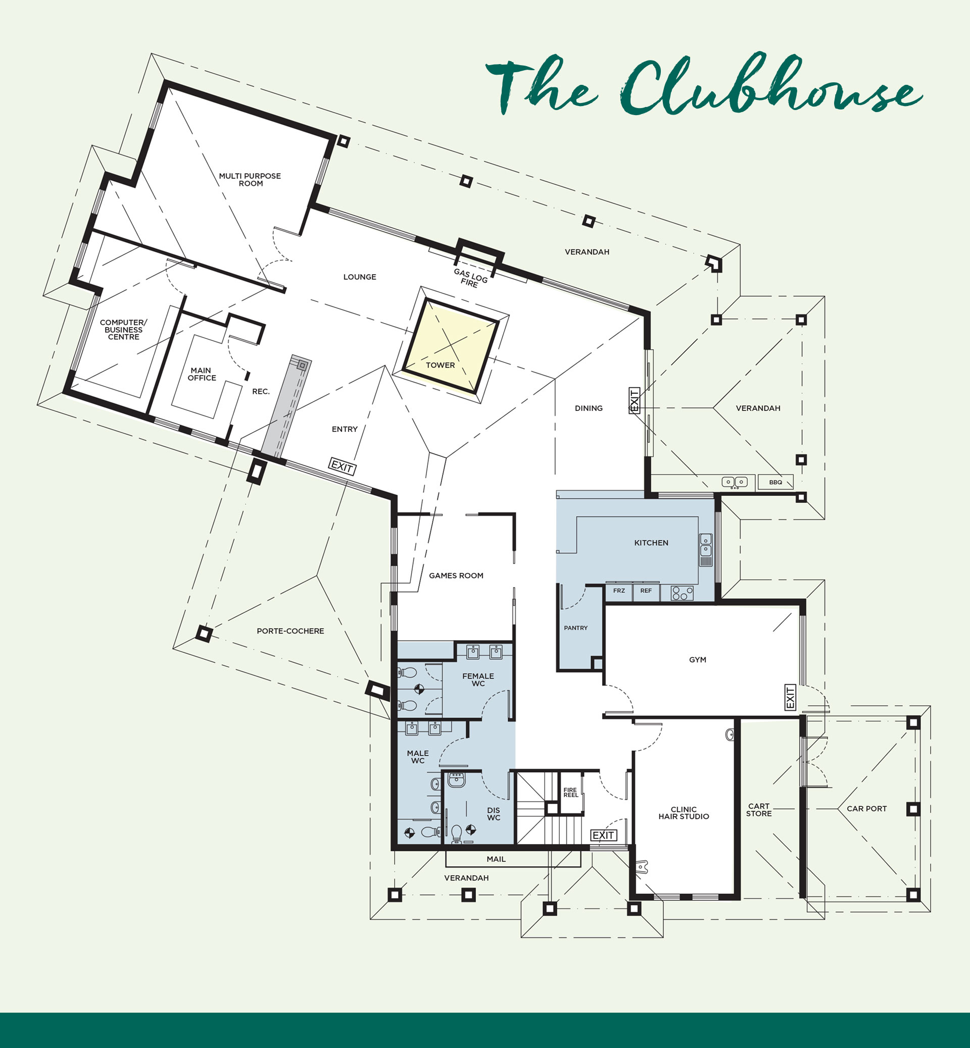 Club House 1920 pix Floor Plan Master Peninsula Lifestyle Retirement 